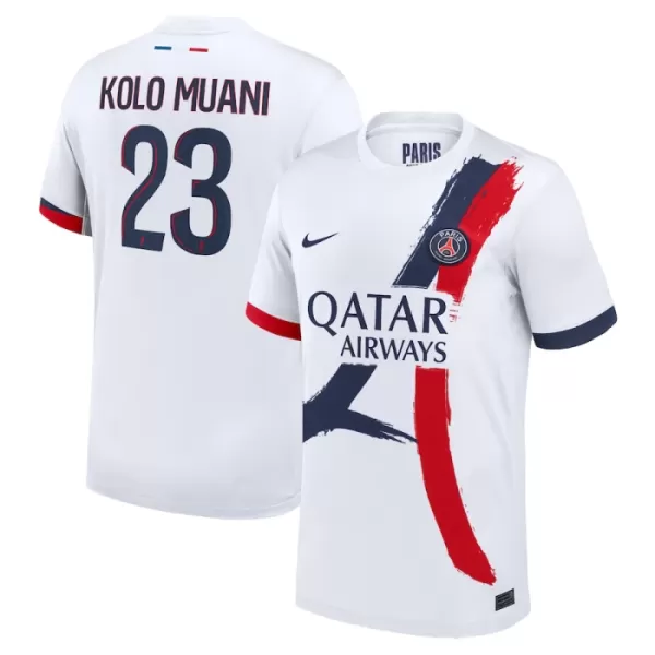 Günstige Paris Saint-Germain Kolo Muani 23 Herrentrikot Auswärts 2024/25 Kurzarm