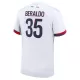 Günstige Paris Saint-Germain Lucas Beraldo 35 Herrentrikot Auswärts 2024/25 Kurzarm