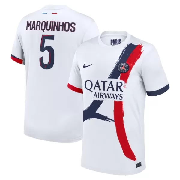 Günstige Paris Saint-Germain Marquinhos 5 Herrentrikot Auswärts 2024/25 Kurzarm