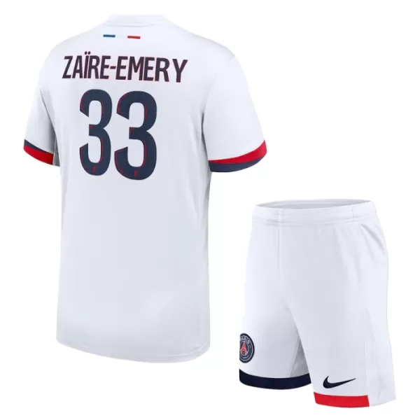 Günstige Paris Saint-Germain Zaire Emery 33 Kindertrikot Auswärts 2024/25 Kurzarm