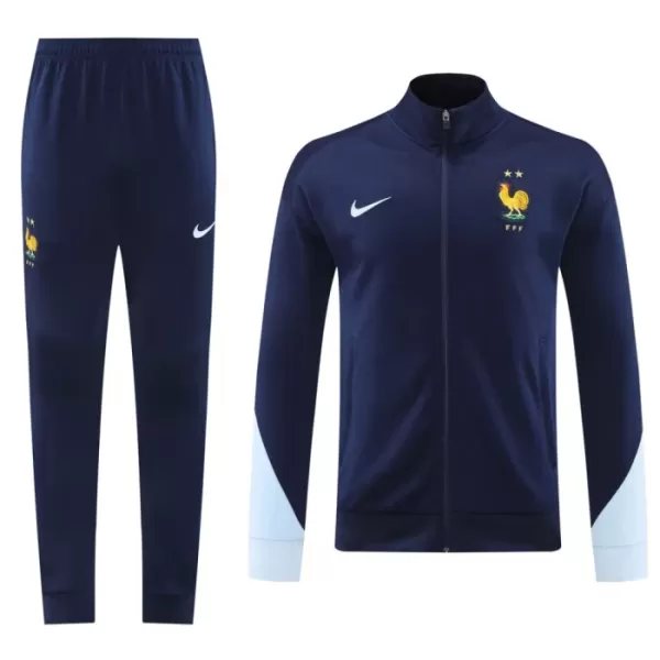 Frankreich Trainingsjackenanzüge 2024/25 Navy