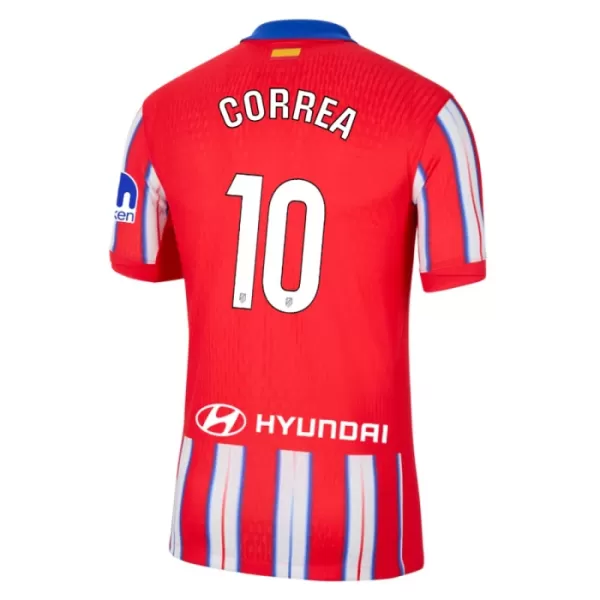 Günstige Atlético Madrid Correa 10 Herrentrikot Heim 2024/25 Kurzarm