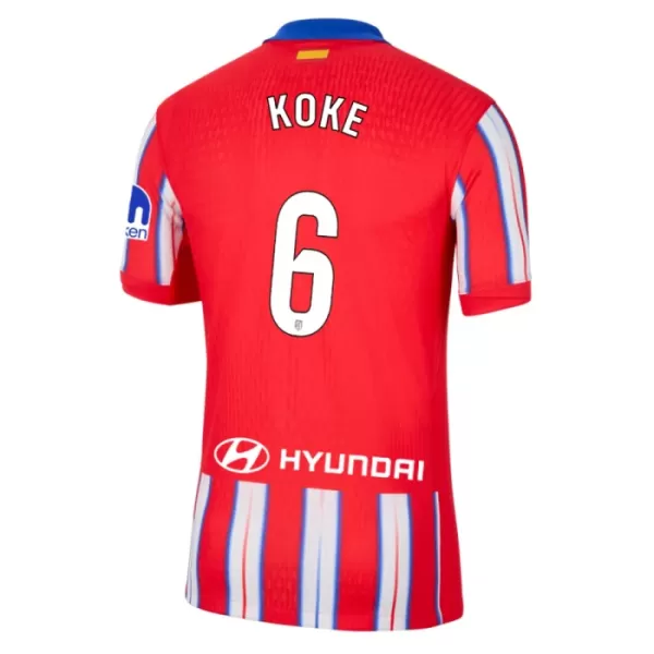 Günstige Atlético Madrid Koke 6 Herrentrikot Heim 2024/25 Kurzarm