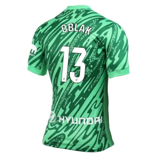 Günstige Atlético Madrid Oblak 13 Torwart Herrentrikot Auswärts 2024/25 Kurzarm