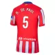 Günstige Atlético Madrid R. De Paul 5 Kindertrikot Heim 2024/25 Kurzarm