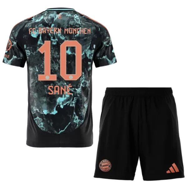 Günstige FC Bayern München Sane 10 Kindertrikot Auswärts 2024/25 Kurzarm