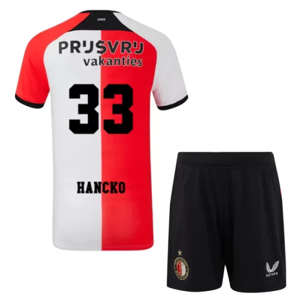 Günstige Feyenoord Hancko 33 Kindertrikot Heim 2024/25 Kurzarm