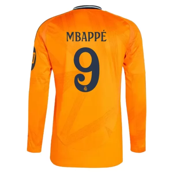 Günstige Real Madrid Mbappé 9 Herrentrikot Auswärts 2024/25 Langarm