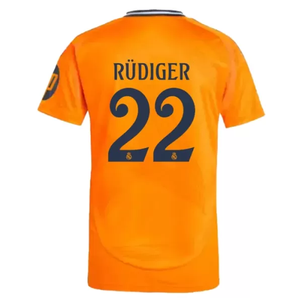 Günstige Real Madrid Rudiger 22 Herrentrikot Auswärts 2024/25 Kurzarm