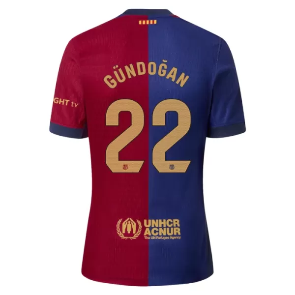 Günstige FC Barcelona Gundogan 22 Kindertrikot Heim 2024/25 Kurzarm