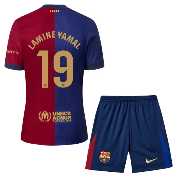 Günstige FC Barcelona Lamine Yamal 19 Kindertrikot Heim 2024/25 Kurzarm