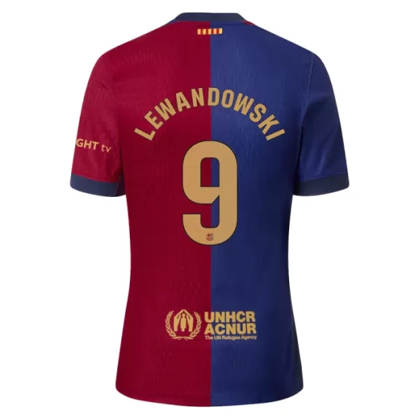 Günstige FC Barcelona Lewandowski 9 Kindertrikot Heim 2024/25 Kurzarm