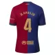 Günstige FC Barcelona R. Araujo 4 Herrentrikot Heim 2024/25 Kurzarm