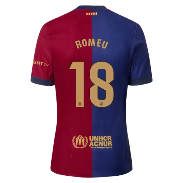 Günstige FC Barcelona Romeu 18 Herrentrikot Heim 2024/25 Kurzarm