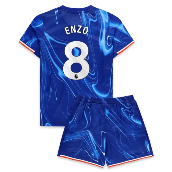 Günstige Chelsea Enzo 8 Kindertrikot Heim 2024/25 Kurzarm