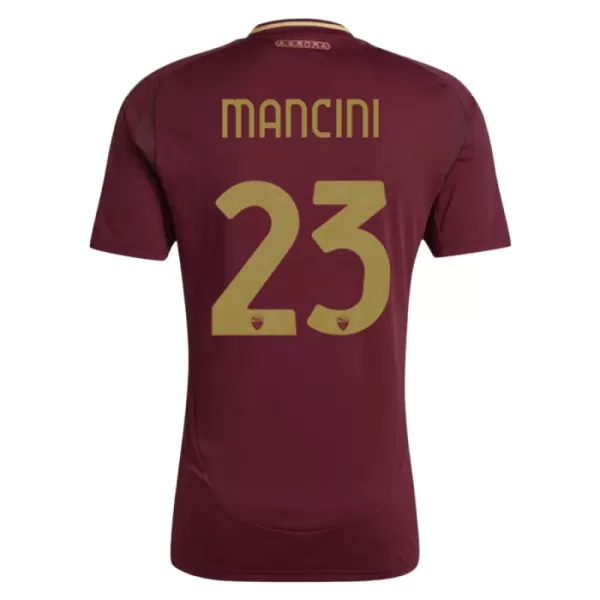 Günstige AS Rom Mancini 23 Herrentrikot Heim 2024/25 Kurzarm