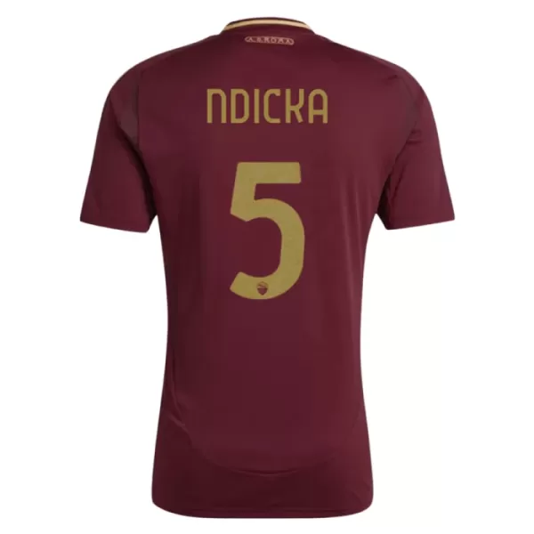 Günstige AS Rom Ndicka 5 Herrentrikot Heim 2024/25 Kurzarm