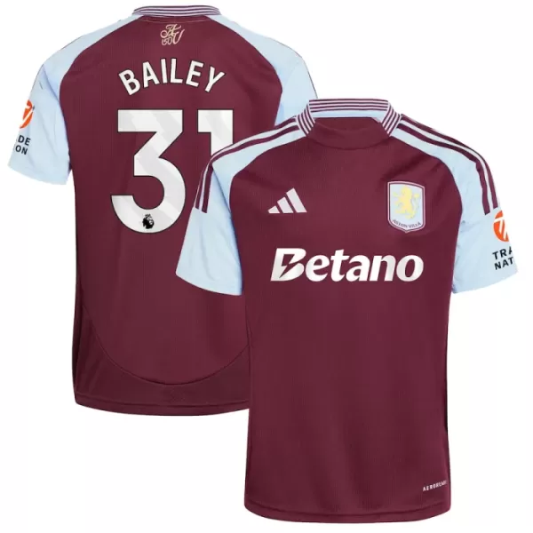 Günstige Aston Villa Bailey 31 Herrentrikot Heim 2024/25 Kurzarm