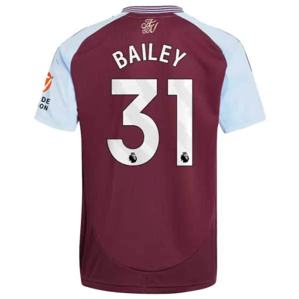 Günstige Aston Villa Bailey 31 Herrentrikot Heim 2024/25 Kurzarm