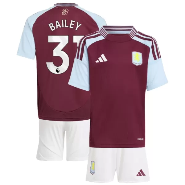 Günstige Aston Villa Bailey 31 Kindertrikot Heim 2024/25 Kurzarm