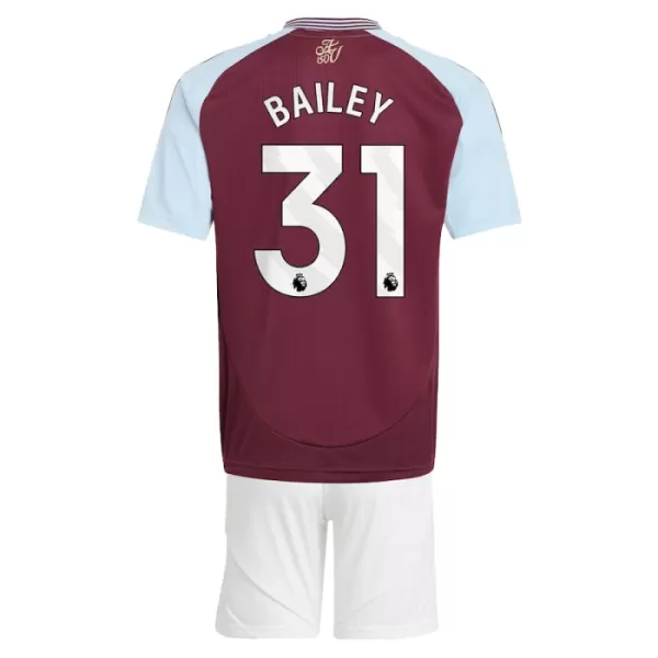 Günstige Aston Villa Bailey 31 Kindertrikot Heim 2024/25 Kurzarm