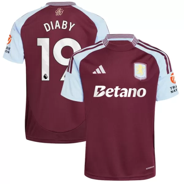 Günstige Aston Villa Diaby 19 Herrentrikot Heim 2024/25 Kurzarm