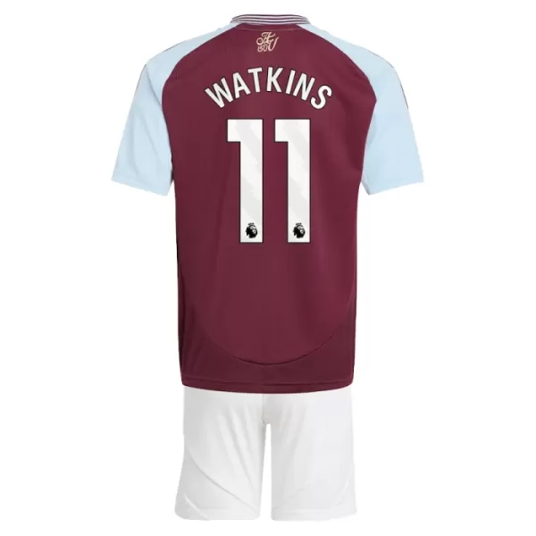 Günstige Aston Villa Watkins 11 Kindertrikot Heim 2024/25 Kurzarm