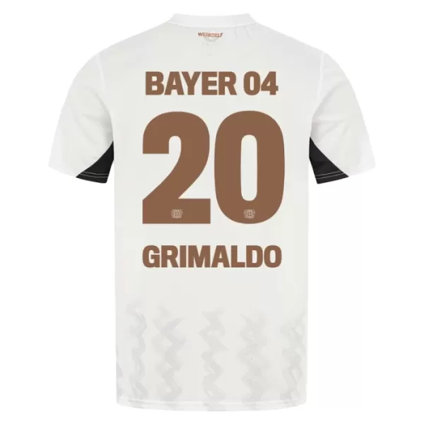 Günstige Bayer 04 Leverkusen Alejandro Grimaldo 20 Herrentrikot Auswärts 2024/25 Kurzarm