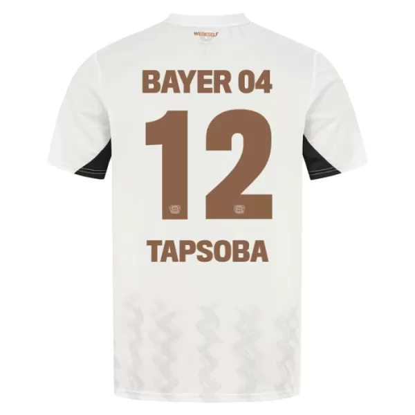 Günstige Bayer 04 Leverkusen Edmond Tapsoba 12 Herrentrikot Auswärts 2024/25 Kurzarm