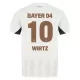 Günstige Bayer 04 Leverkusen Florian Wirtz 10 Herrentrikot Auswärts 2024/25 Kurzarm