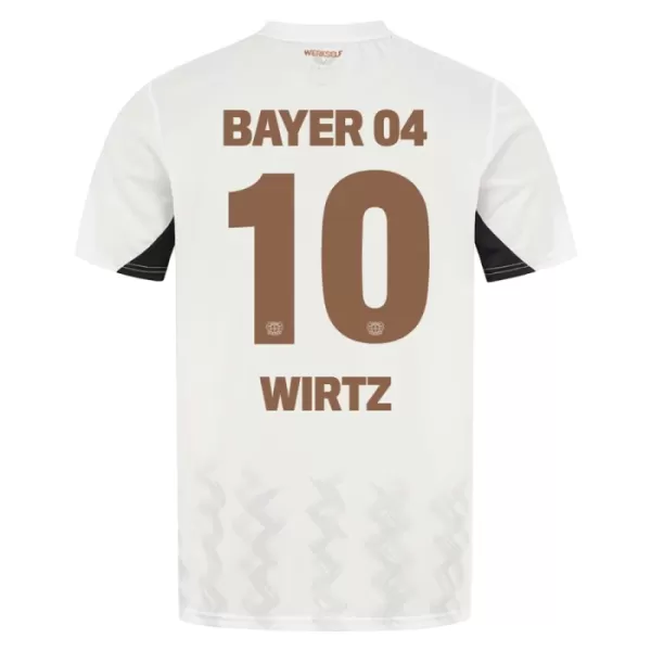 Günstige Bayer 04 Leverkusen Florian Wirtz 10 Kindertrikot Auswärts 2024/25 Kurzarm