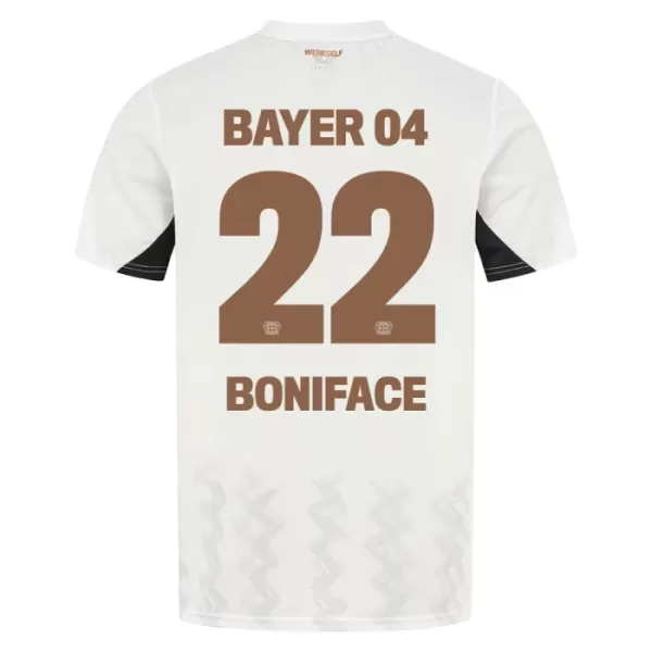 Günstige Bayer 04 Leverkusen Victor Boniface 22 Herrentrikot Auswärts 2024/25 Kurzarm