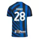 Günstige Inter Mailand Pavard 28 Herrentrikot Heim 2024/25 Kurzarm