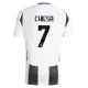 Günstige Juventus Turin Chiesa 7 Herrentrikot Heim 2024/25 Kurzarm