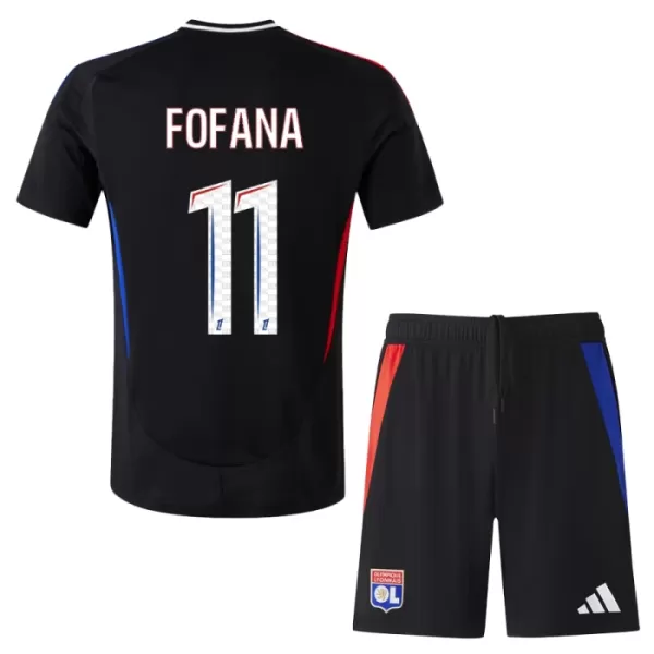 Günstige Olympique Lyon Malick Fofana 11 Kindertrikot Auswärts 2024/25 Kurzarm