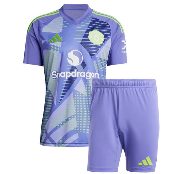 Günstige Manchester United Torwart Kindertrikot Heim 2024/25 Kurzarm