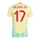 Günstige Spanien Williams JR 17 Herrentrikot Auswärts EURO 2024 Kurzarm