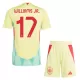 Günstige Spanien Williams JR 17 Kindertrikot Auswärts EURO 2024 Kurzarm