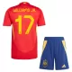 Günstige Spanien Williams JR 17 Kindertrikot Heim EURO 2024 Kurzarm