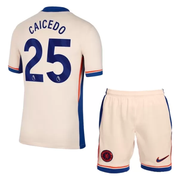 Günstige Chelsea Caicedo 25 Kindertrikot Auswärts 2024/25 Kurzarm