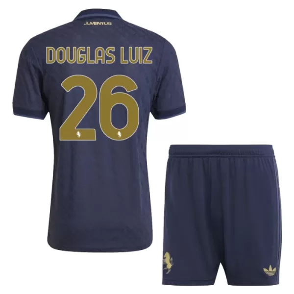 Günstige Juventus Turin Douglas Luiz 26 Kindertrikot Ausweich 2024/25 Kurzarm