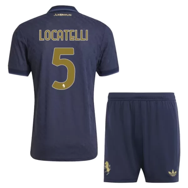 Günstige Juventus Turin Locatelli 5 Kindertrikot Ausweich 2024/25 Kurzarm