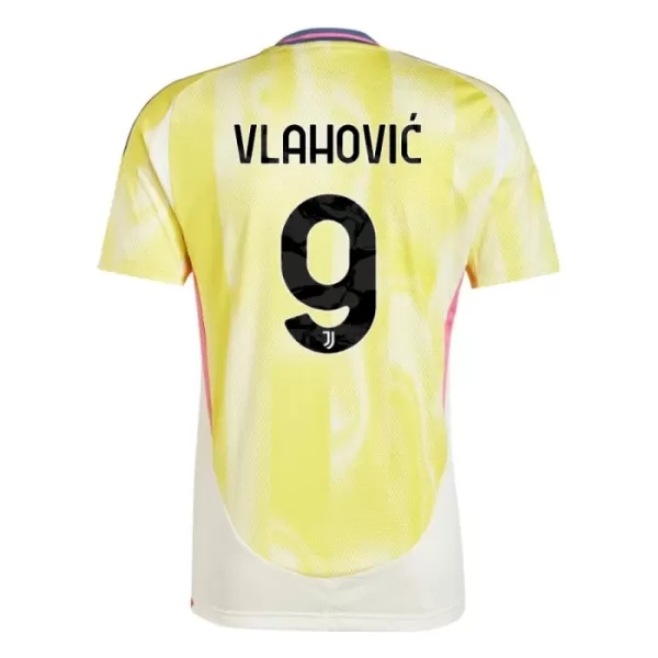 Günstige Juventus Turin Vlahovic 9 Kindertrikot Auswärts 2024/25 Kurzarm