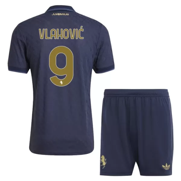 Günstige Juventus Turin Vlahovic 9 Kindertrikot Ausweich 2024/25 Kurzarm