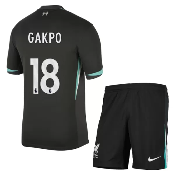 Günstige Liverpool Gakpo 18 Kindertrikot Auswärts 2024/25 Kurzarm