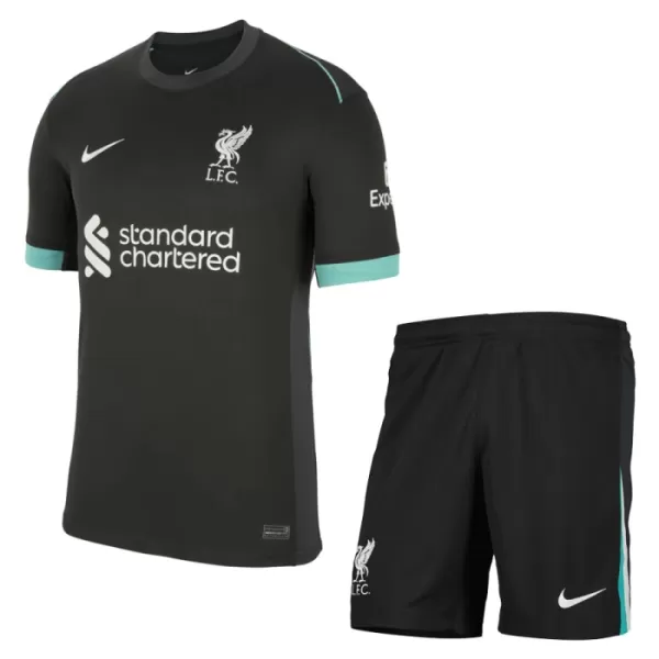 Günstige Liverpool Kindertrikot Auswärts 2024/25 Kurzarm