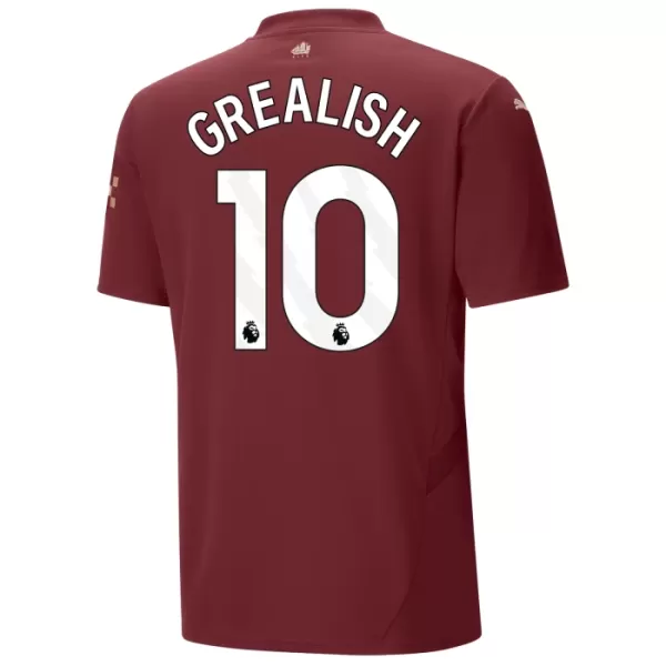 Günstige Manchester City Grealish 10 Herrentrikot Ausweich 2024/25 Kurzarm