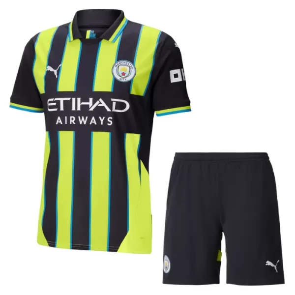 Günstige Manchester City Kindertrikot Auswärts 2024/25 Kurzarm