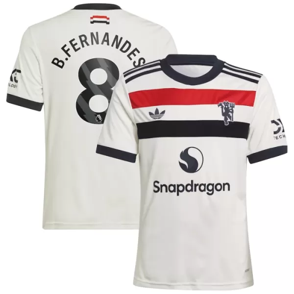 Günstige Manchester United Bruno Fernandes 8 Herrentrikot Ausweich 2024/25 Kurzarm