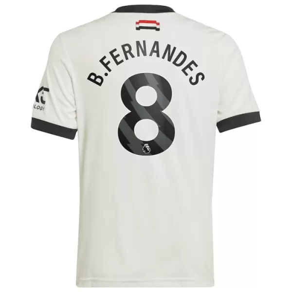 Günstige Manchester United Bruno Fernandes 8 Herrentrikot Ausweich 2024/25 Kurzarm